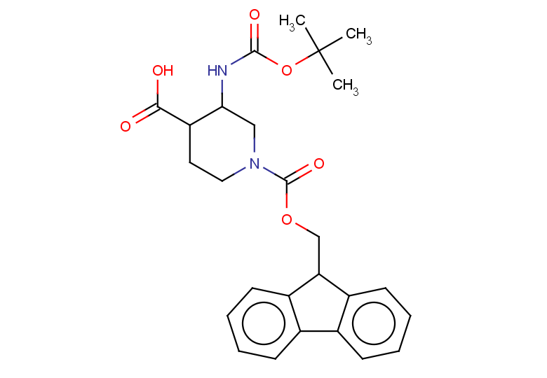3-{[(tert-butoxy)carbonyl]amino}-1-{[(9H-fluoren-9-yl)methoxy]carbonyl}piperidine-4-carboxylic acid