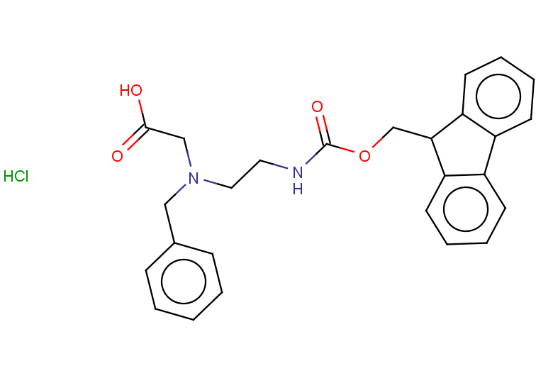 2-{benzyl[2-({[(9H-fluoren-9-yl)methoxy]carbonyl}amino)ethyl]amino}acetic acid hydrochloride
