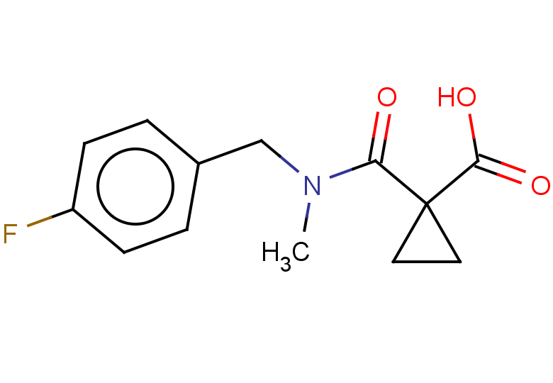 1-[(4-fluorophenyl)methyl-methylcarbamoyl]cyclopropane-1-carboxylic acid