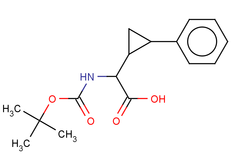 2-((tert-butoxycarbonyl)amino)-2-(2-phenylcyclopropyl)acetic acid