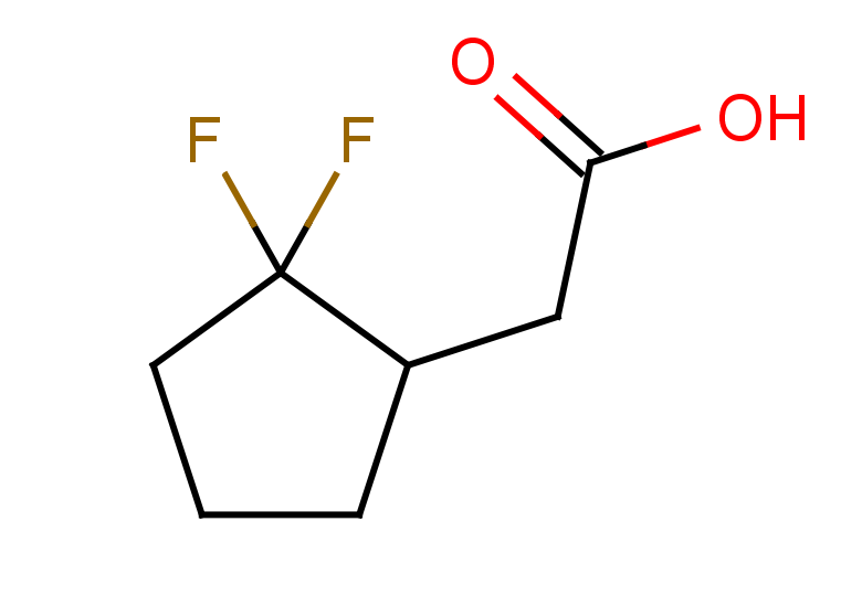 2-(2,2-difluorocyclopentyl)acetic acid
