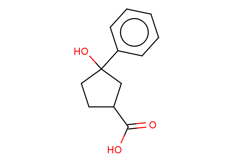 3-hydroxy-3-phenylcyclopentane-1-carboxylic acid