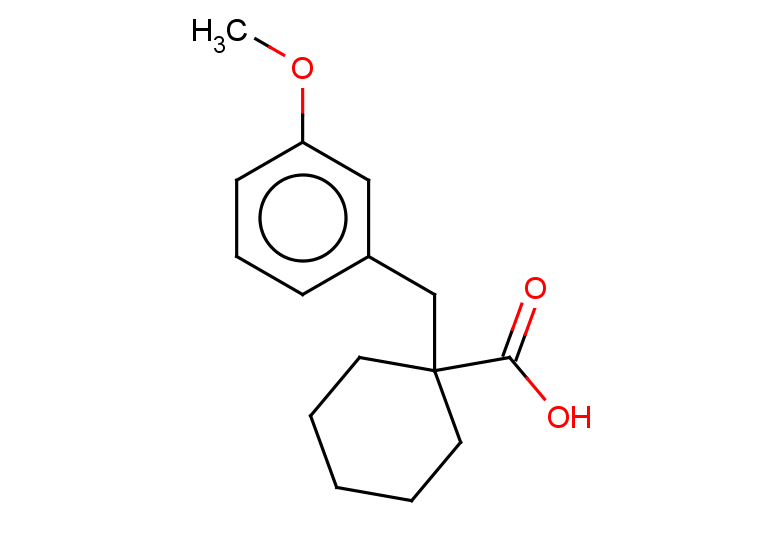 1-[(3-methoxyphenyl)methyl]cyclohexane-1-carboxylic acid