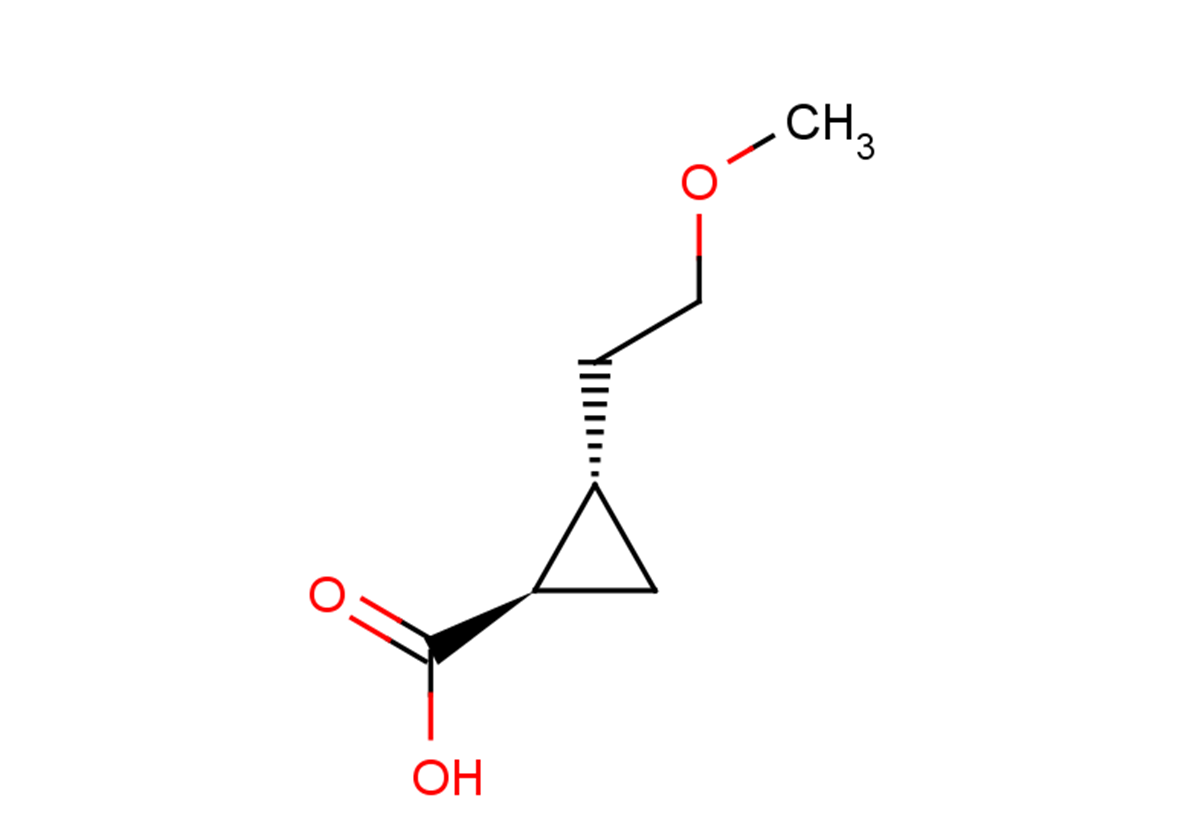 rac-(1R,2S)-2-(2-methoxyethyl)cyclopropane-1-carboxylic acid, trans