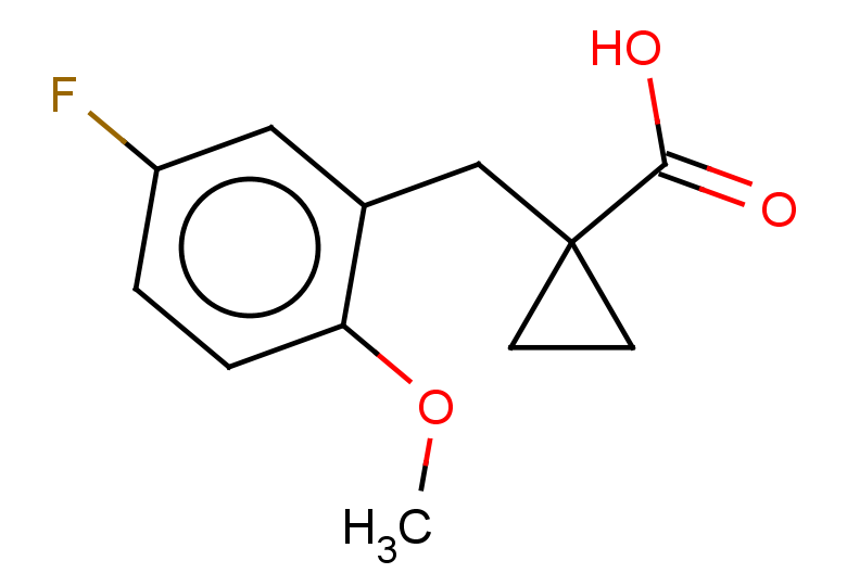 1-[(5-fluoro-2-methoxyphenyl)methyl]cyclopropane-1-carboxylic acid