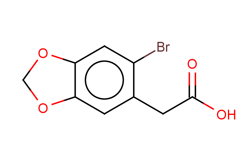 2-(6-bromo-1,3-dioxaindan-5-yl)acetic acid