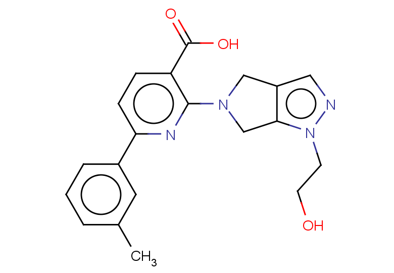 2-[1-(2-hydroxyethyl)-1H,4H,5H,6H-pyrrolo[3,4-c]pyrazol-5-yl]-6-(3-methylphenyl)pyridine-3-carboxylic acid