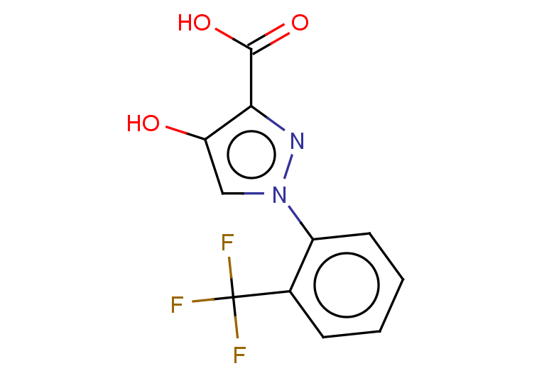 4-hydroxy-1-[2-(trifluoromethyl)phenyl]-1H-pyrazole-3-carboxylic acid