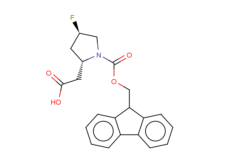 2-[(2R,4R)-1-{[(9H-fluoren-9-yl)methoxy]carbonyl}-4-fluoropyrrolidin-2-yl]acetic acid