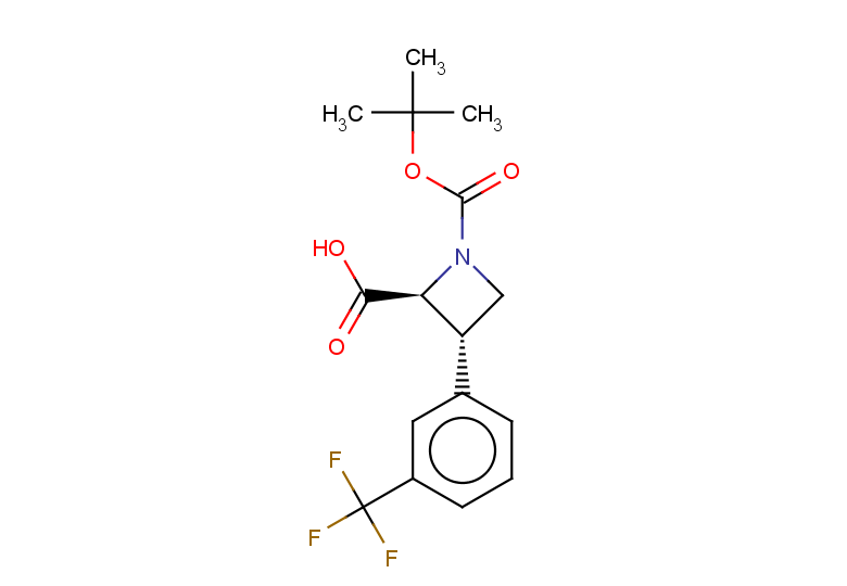 rac-(2R,3R)-1-[(tert-butoxy)carbonyl]-3-[3-(trifluoromethyl)phenyl]azetidine-2-carboxylic acid, trans