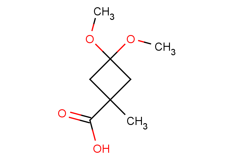 3,3-dimethoxy-1-methylcyclobutane-1-carboxylic acid