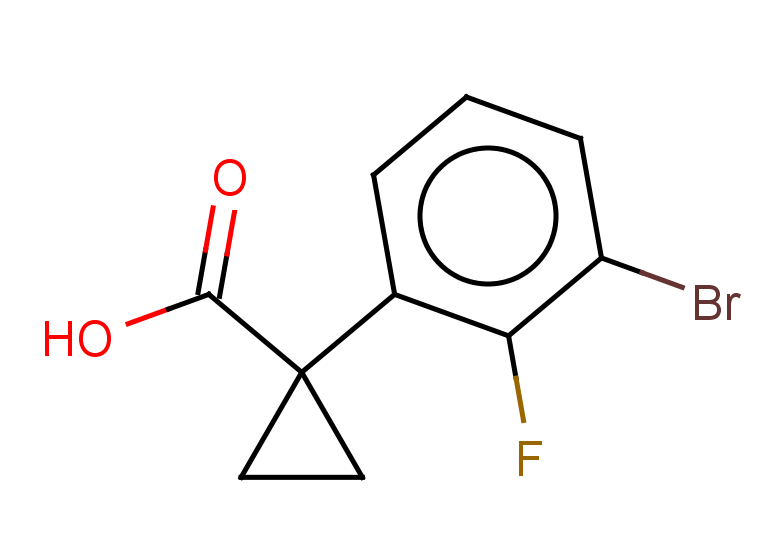 1-(3-bromo-2-fluorophenyl)cyclopropane-1-carboxylic acid