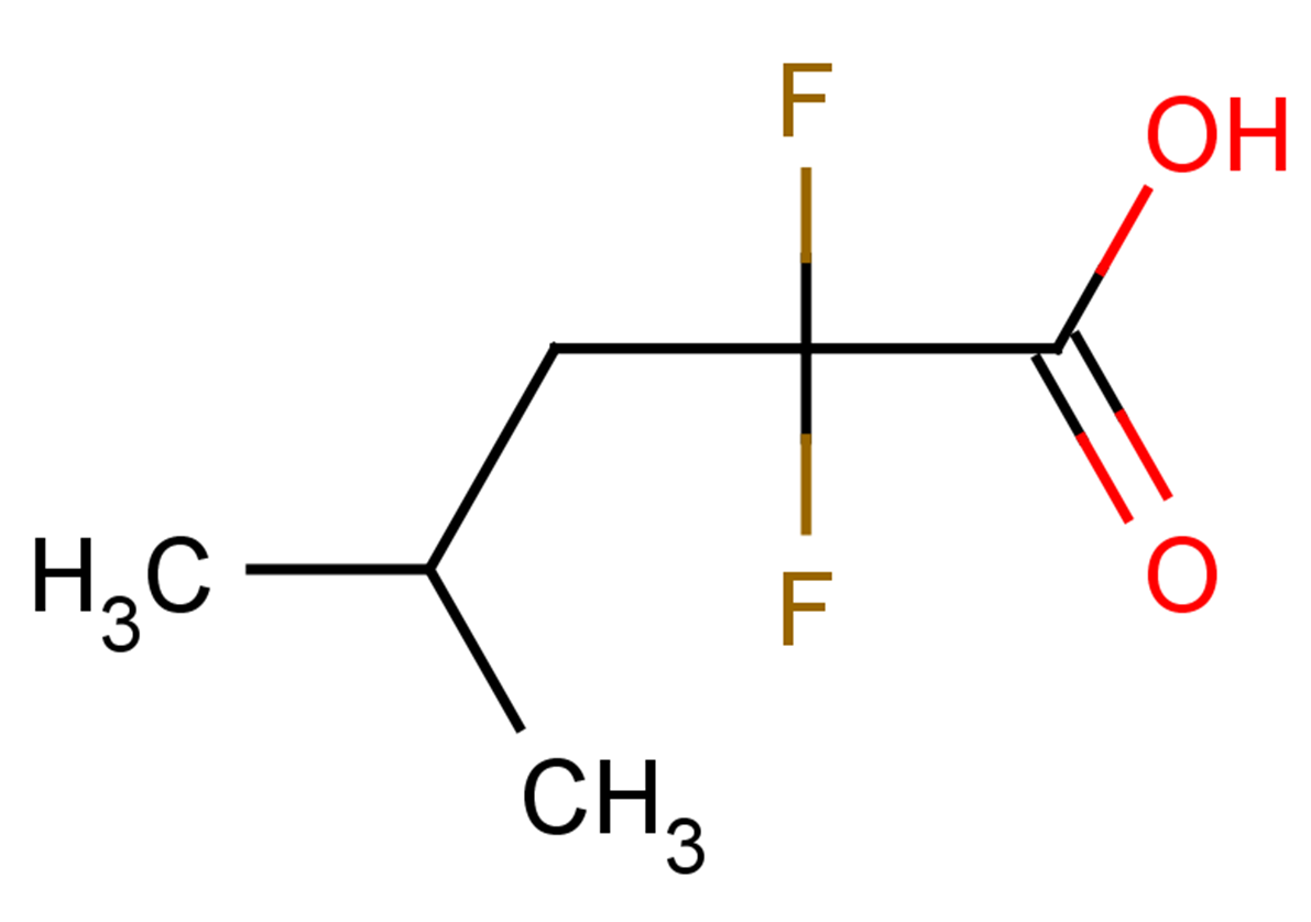 2,2-difluoro-4-methylpentanoic acid