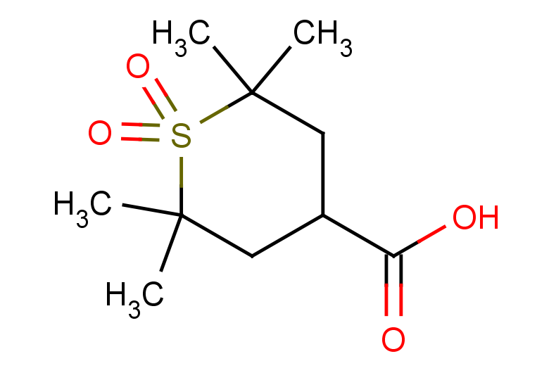 2,2,6,6-tetramethyl-1,1-dioxo-1lambda6-thiane-4-carboxylic acid