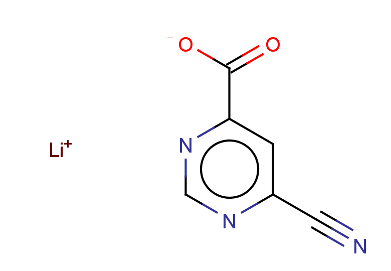 lithium(1+) 6-cyanopyrimidine-4-carboxylate