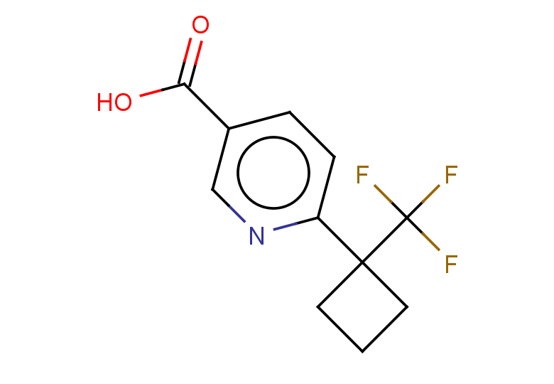 6-[1-(trifluoromethyl)cyclobutyl]pyridine-3-carboxylic acid
