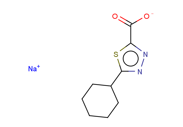 sodium 5-cyclohexyl-1,3,4-thiadiazole-2-carboxylate