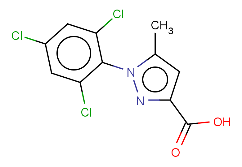 5-methyl-1-(2,4,6-trichlorophenyl)-1H-pyrazole-3-carboxylic acid