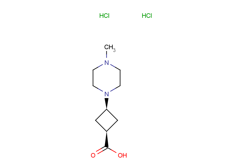 (1s,3s)-3-(4-methylpiperazin-1-yl)cyclobutane-1-carboxylic acid dihydrochloride, cis