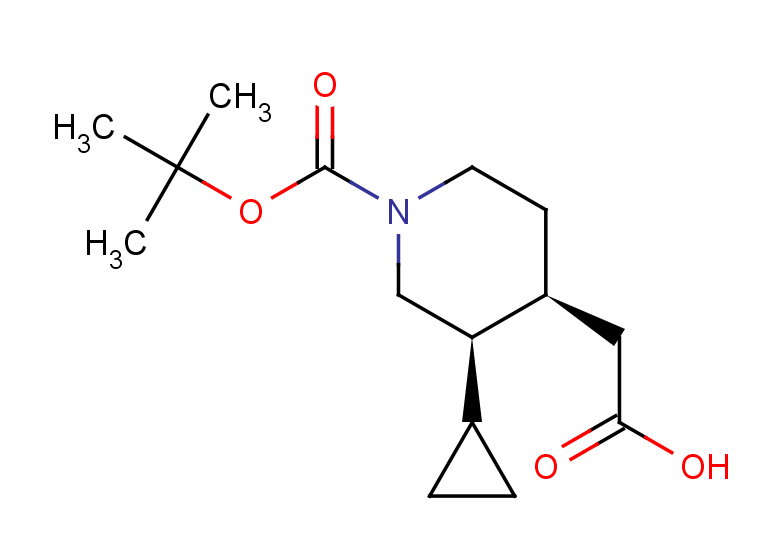 2-[(3R,4S)-1-[(tert-butoxy)carbonyl]-3-cyclopropylpiperidin-4-yl]acetic acid