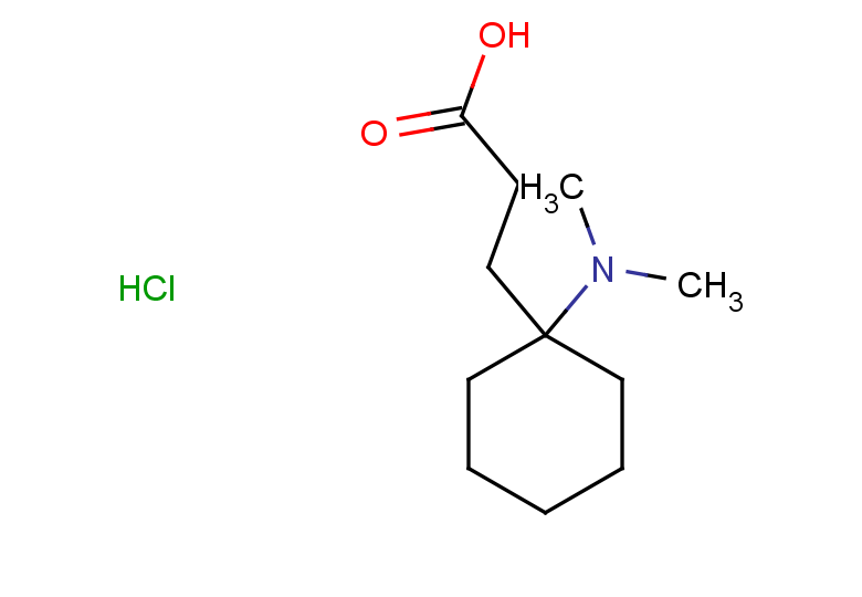 3-[1-(dimethylamino)cyclohexyl]propanoic acid hydrochloride