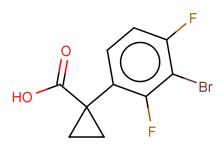 1-(3-bromo-2,4-difluorophenyl)cyclopropane-1-carboxylic acid