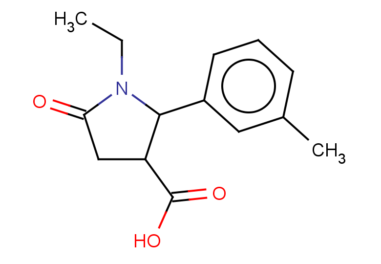 1-ethyl-2-(3-methylphenyl)-5-oxopyrrolidine-3-carboxylic acid