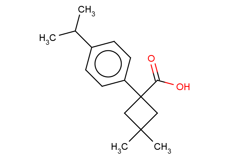 3,3-dimethyl-1-[4-(propan-2-yl)phenyl]cyclobutane-1-carboxylic acid