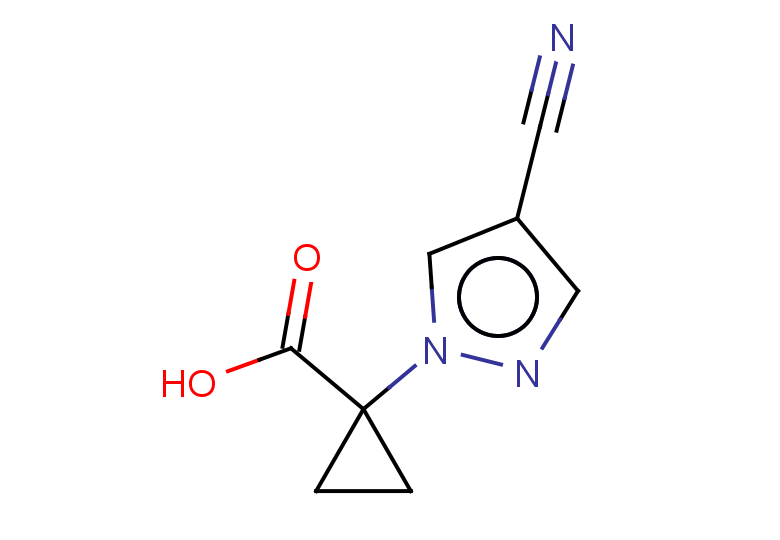 1-(4-cyano-1H-pyrazol-1-yl)cyclopropane-1-carboxylic acid