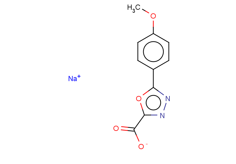 sodium 5-(4-methoxyphenyl)-1,3,4-oxadiazole-2-carboxylate