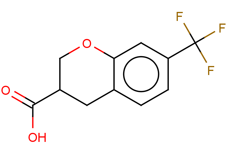 7-(trifluoromethyl)-3,4-dihydro-2H-1-benzopyran-3-carboxylic acid