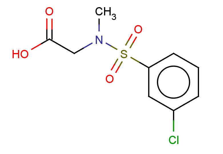2-(N-methyl3-chlorobenzenesulfonamido)acetic acid