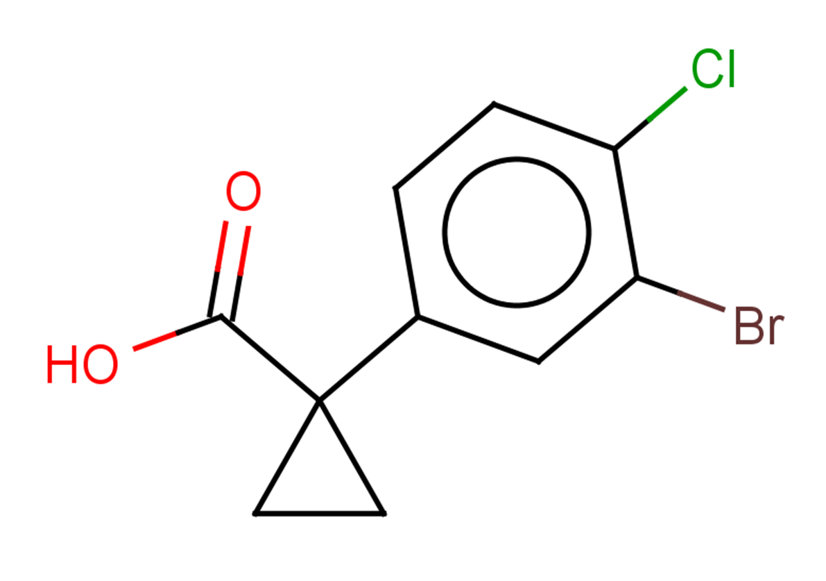 1-(3-bromo-4-chlorophenyl)cyclopropane-1-carboxylic acid