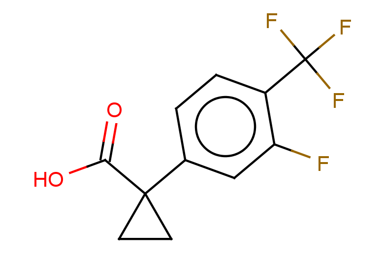 1-[3-fluoro-4-(trifluoromethyl)phenyl]cyclopropane-1-carboxylic acid