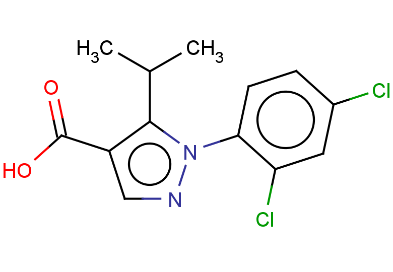 1-(2,4-dichlorophenyl)-5-(propan-2-yl)-1H-pyrazole-4-carboxylic acid