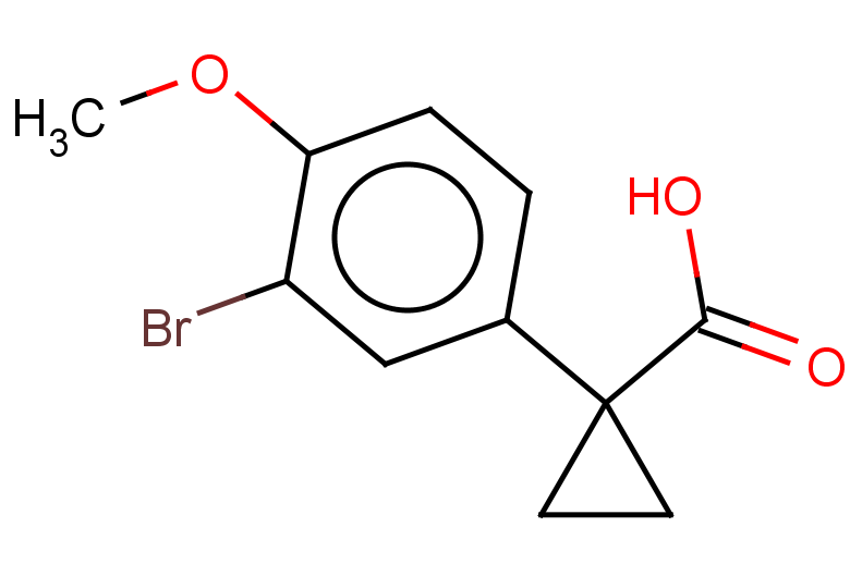 1-(3-bromo-4-methoxyphenyl)cyclopropane-1-carboxylic acid