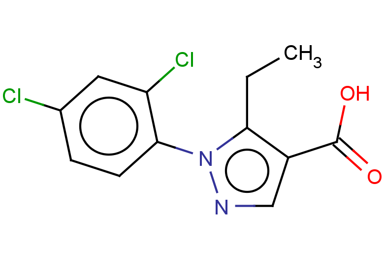 1-(2,4-dichlorophenyl)-5-ethyl-1H-pyrazole-4-carboxylic acid