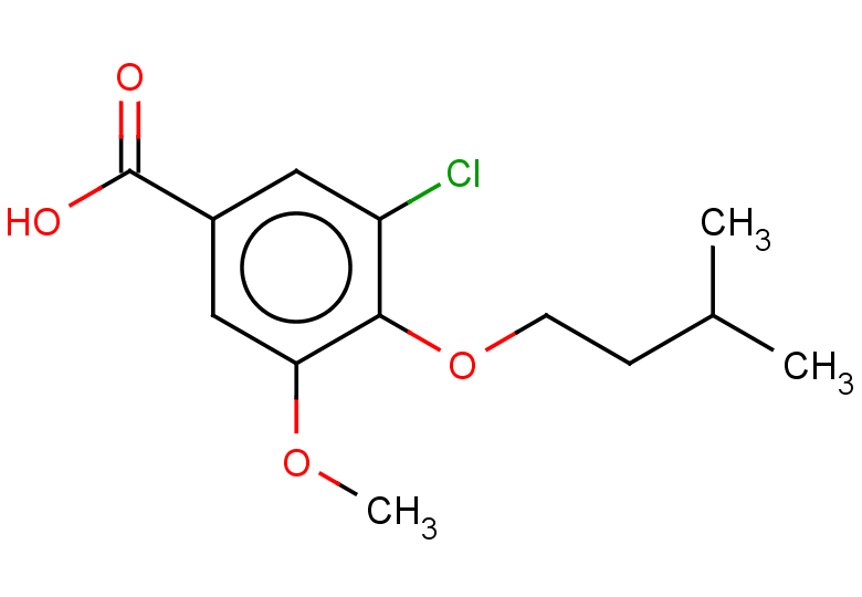 3-chloro-5-methoxy-4-(3-methylbutoxy)benzoic acid