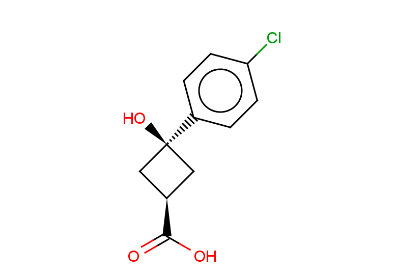 (1s,3s)-3-(4-chlorophenyl)-3-hydroxycyclobutane-1-carboxylic acid, trans
