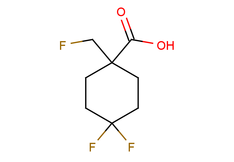 4,4-difluoro-1-(fluoromethyl)cyclohexane-1-carboxylic acid