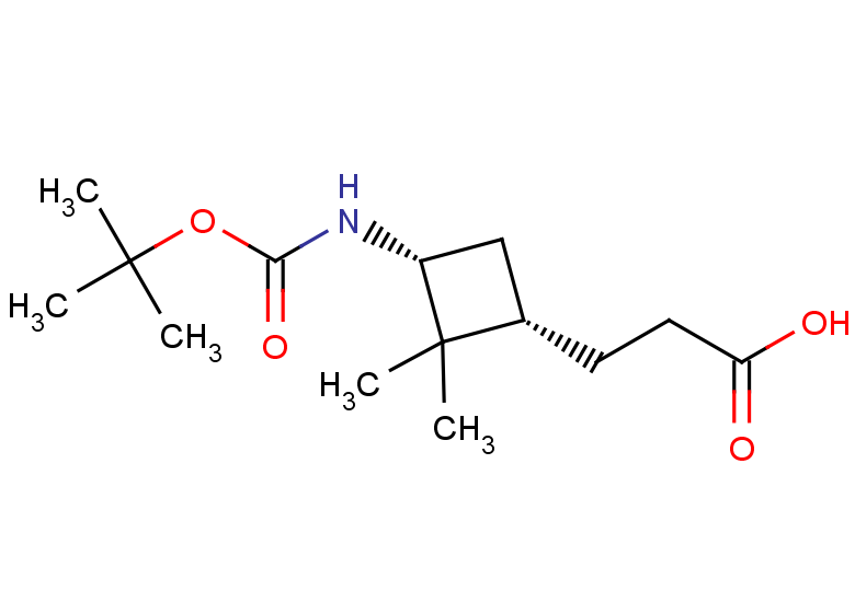 3-[(1S,3R)-3-{[(tert-butoxy)carbonyl]amino}-2,2-dimethylcyclobutyl]propanoic acid