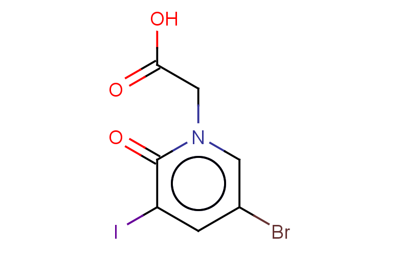 2-(5-bromo-3-iodo-2-oxo-1,2-dihydropyridin-1-yl)acetic acid