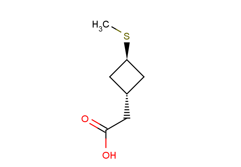 2-[(1r,3s)-3-(methylsulfanyl)cyclobutyl]acetic acid, trans