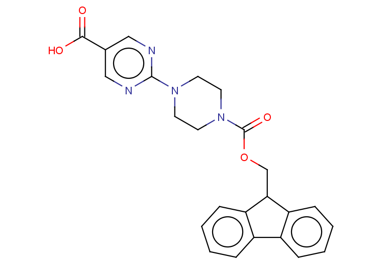 2-(4-{[(9H-fluoren-9-yl)methoxy]carbonyl}piperazin-1-yl)pyrimidine-5-carboxylic acid