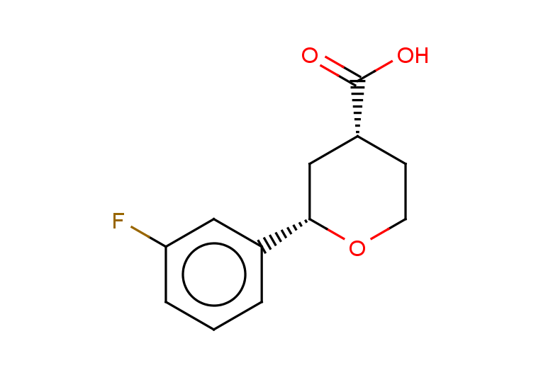 rac-(2R,4S)-2-(3-fluorophenyl)oxane-4-carboxylic acid, cis