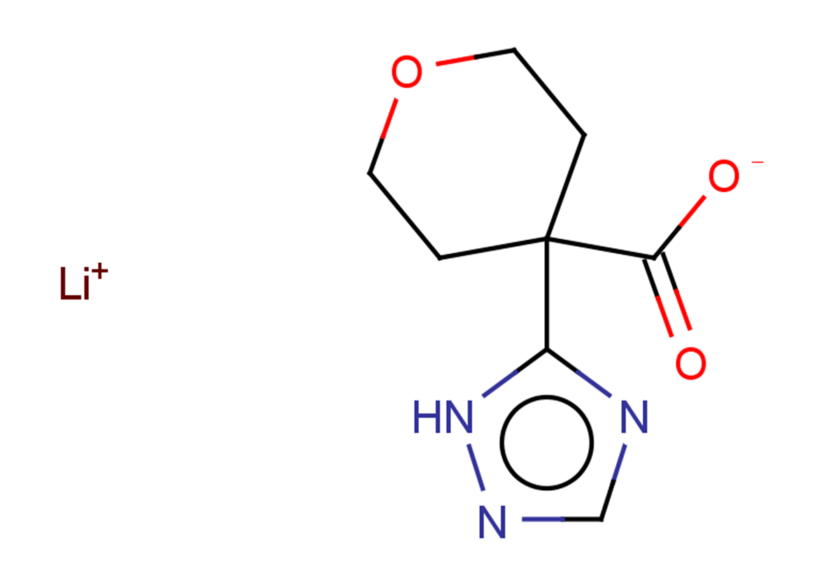 lithium 4-(1H-1,2,4-triazol-5-yl)oxane-4-carboxylate
