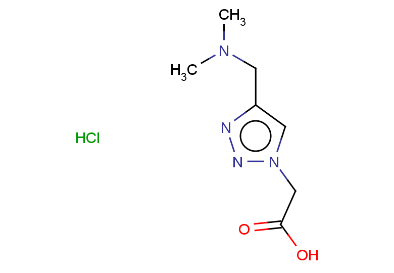 2-{4-[(dimethylamino)methyl]-1H-1,2,3-triazol-1-yl}acetic acid hydrochloride