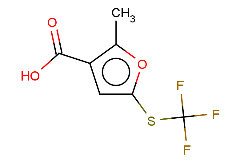 2-methyl-5-[(trifluoromethyl)sulfanyl]furan-3-carboxylic acid