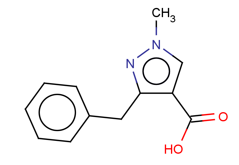 3-benzyl-1-methyl-1H-pyrazole-4-carboxylic acid