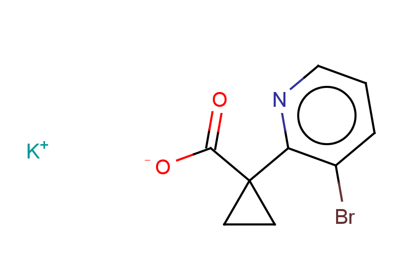 potassium 1-(3-bromopyridin-2-yl)cyclopropane-1-carboxylate